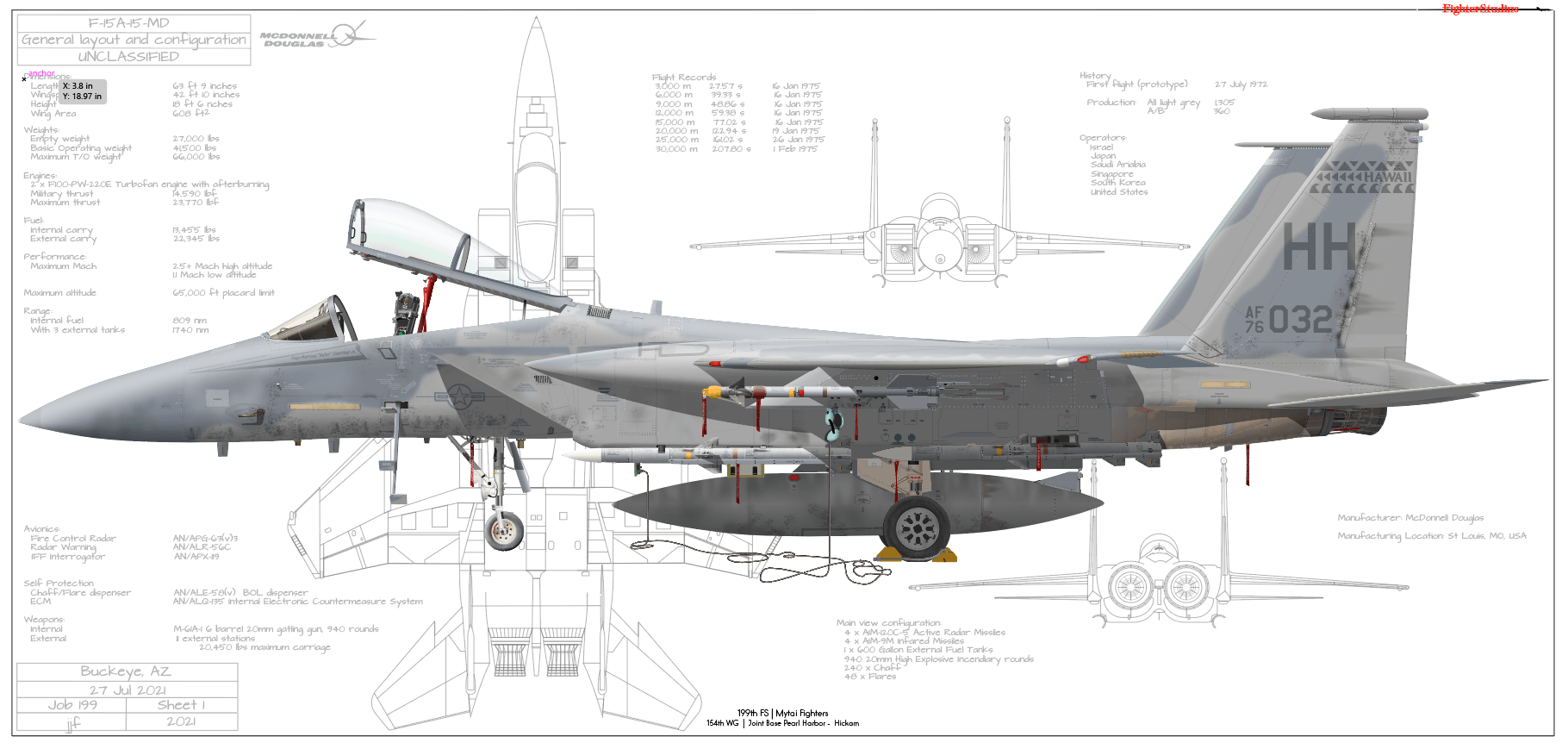 tmy様 F-15A Eagle, 199 FS 